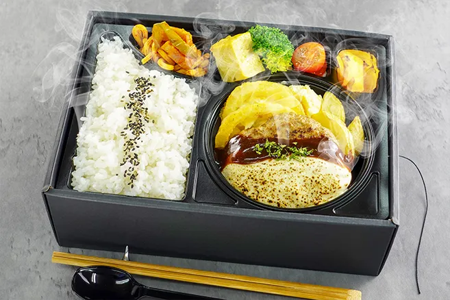 温まる!ハンバーグ弁当 とろけるチーズデミグラスソース