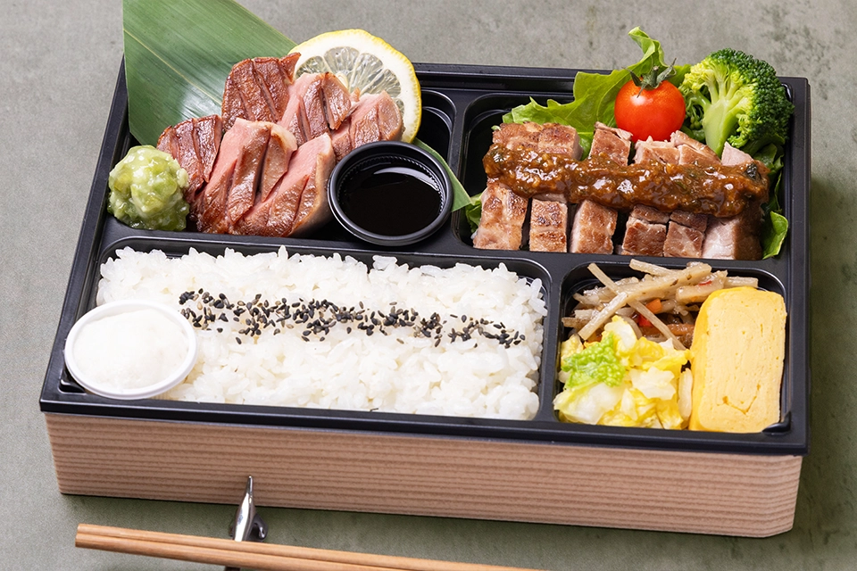 厚切り豚芯タンと厳選ポークステーキ弁当